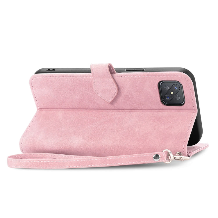 For OPPO Reno4 Z 5G Embossed Flower Zipper Leather Phone Case