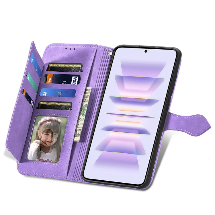 For Xiaomi Redmi K60 Pro Embossed Flower Zipper Leather Phone Case