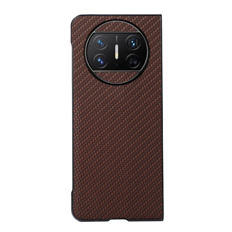For Huawei Mate X3 Carbon Fiber Texture Shockproof Protective Phone Case