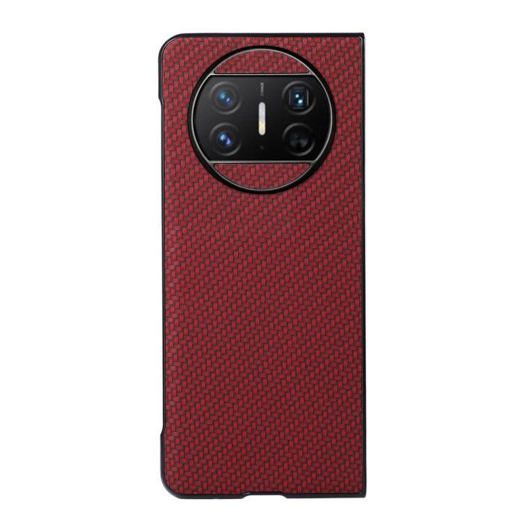 For Huawei Mate X3 Carbon Fiber Texture Shockproof Protective Phone Case