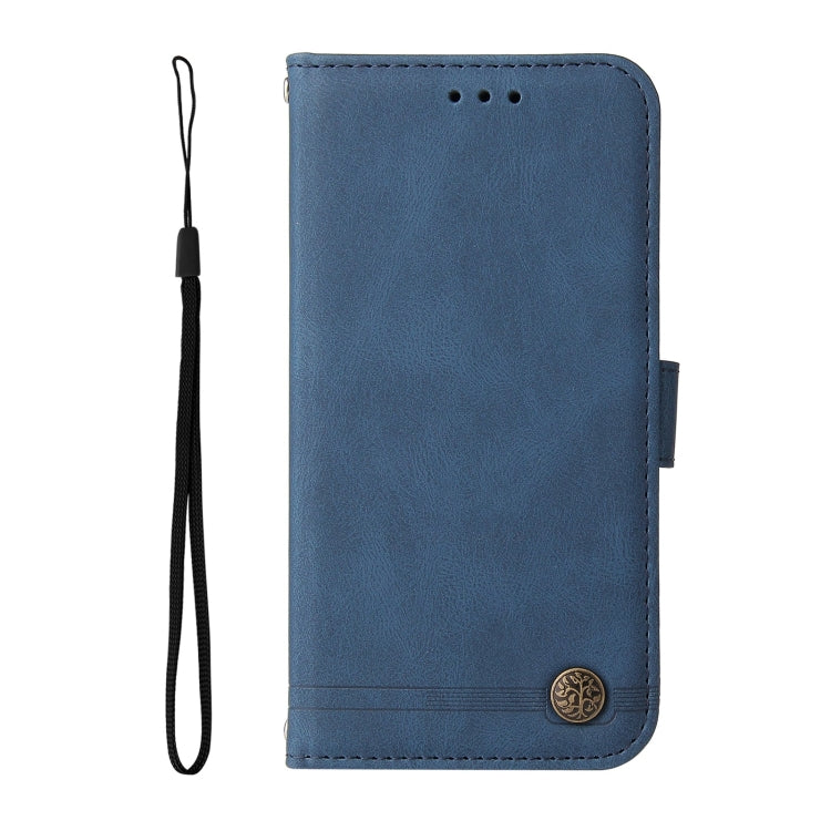 For Xiaomi Redmi Note 12 4G Global Skin Feel Life Tree Metal Button Leather Phone Case