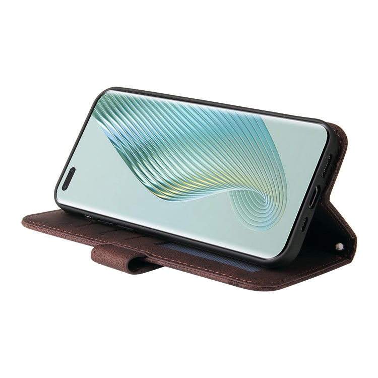 For Honor Magic5 Pro Skin Feel Life Tree Metal Button Leather Phone Case