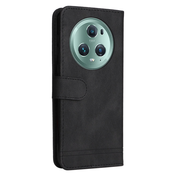 For Honor Magic5 Pro Skin Feel Life Tree Metal Button Leather Phone Case