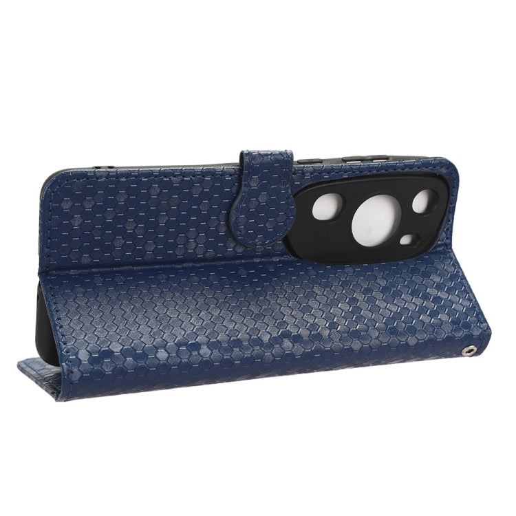 For Huawei P60 Art Honeycomb Dot Texture Leather Phone Case