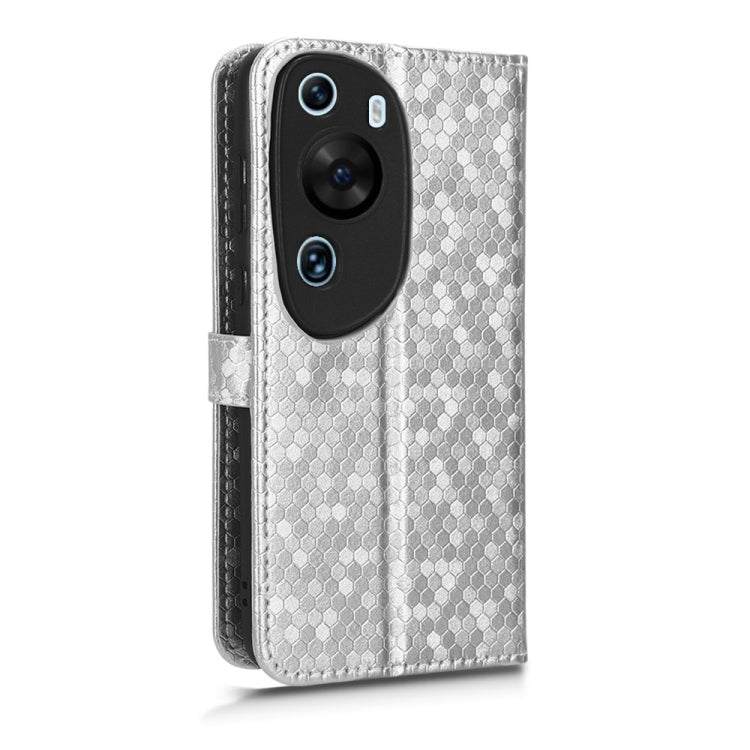 For Huawei P60 Art Honeycomb Dot Texture Leather Phone Case
