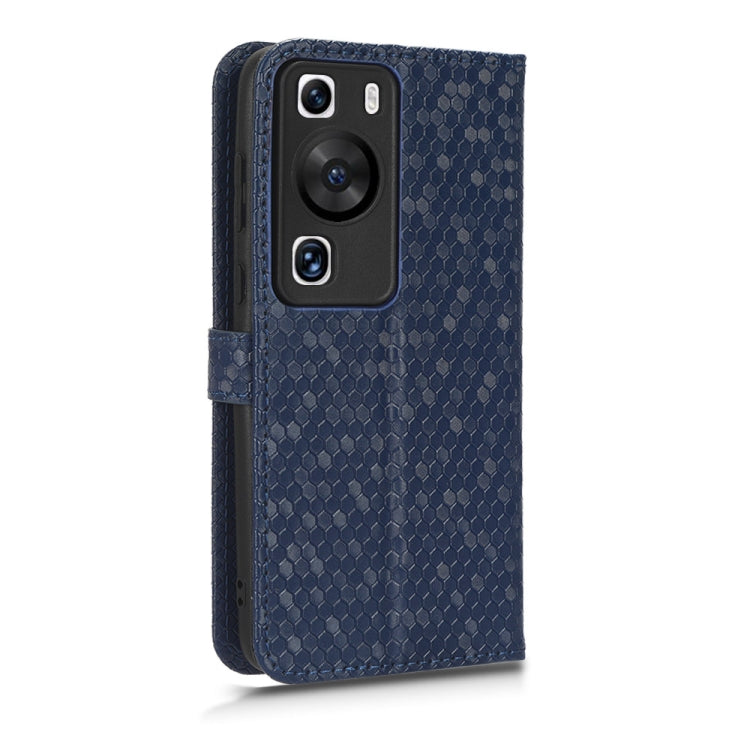For Huawei P60 / P60 Pro Honeycomb Dot Texture Leather Phone Case