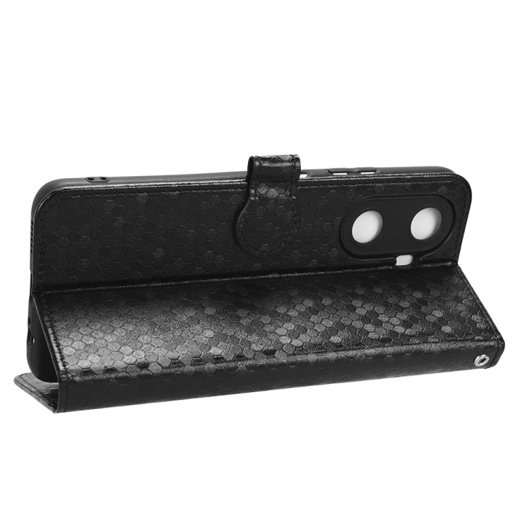 For Huawei Enjoy 60 4G Honeycomb Dot Texture Leather Phone Case