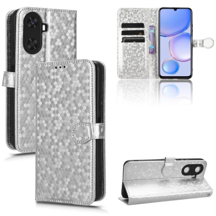 For Huawei Enjoy 60 4G Honeycomb Dot Texture Leather Phone Case