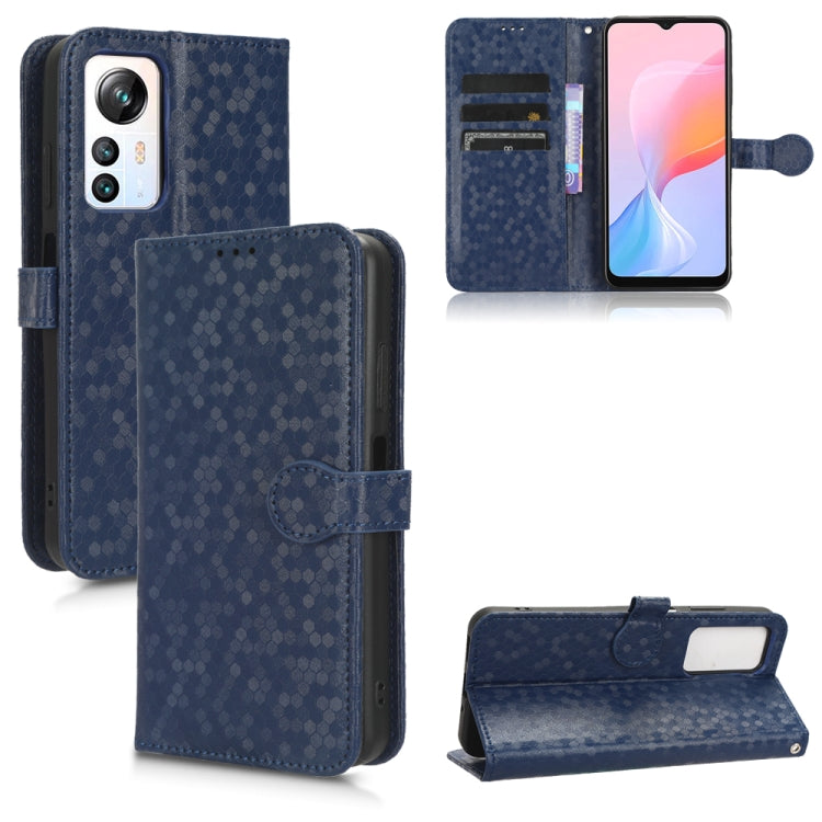 For Blackview A85 Honeycomb Dot Texture Leather Phone Case