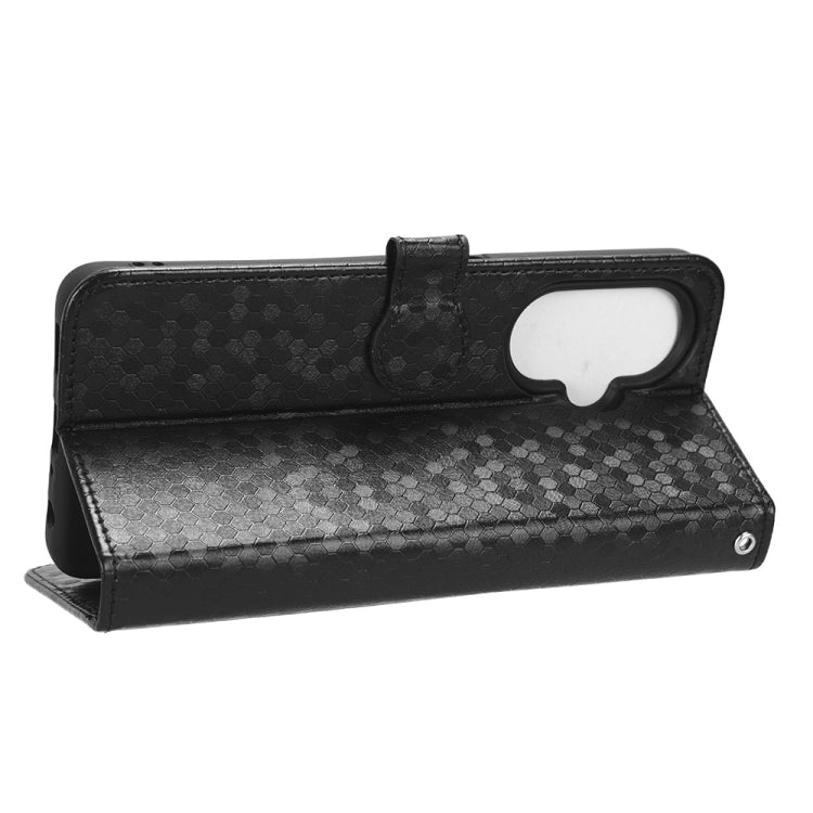 For OnePlus Nord CE 3 Honeycomb Dot Texture Leather Phone Case