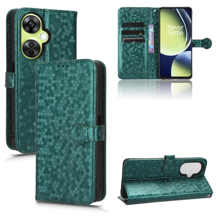 For OnePlus Nord CE 3 Honeycomb Dot Texture Leather Phone Case
