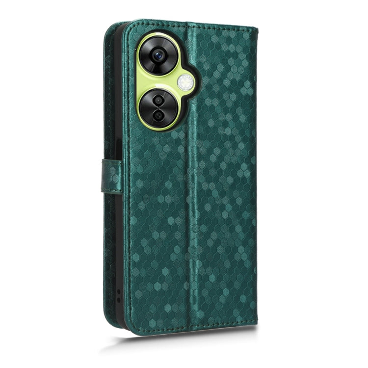 For OnePlus Nord CE 3 Honeycomb Dot Texture Leather Phone Case