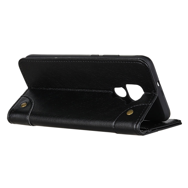 For Xiaomi Redmi Note 9 Copper Buckle Nappa Texture Horizontal Flip Leather Case with Holder & Card Slots & Wallet