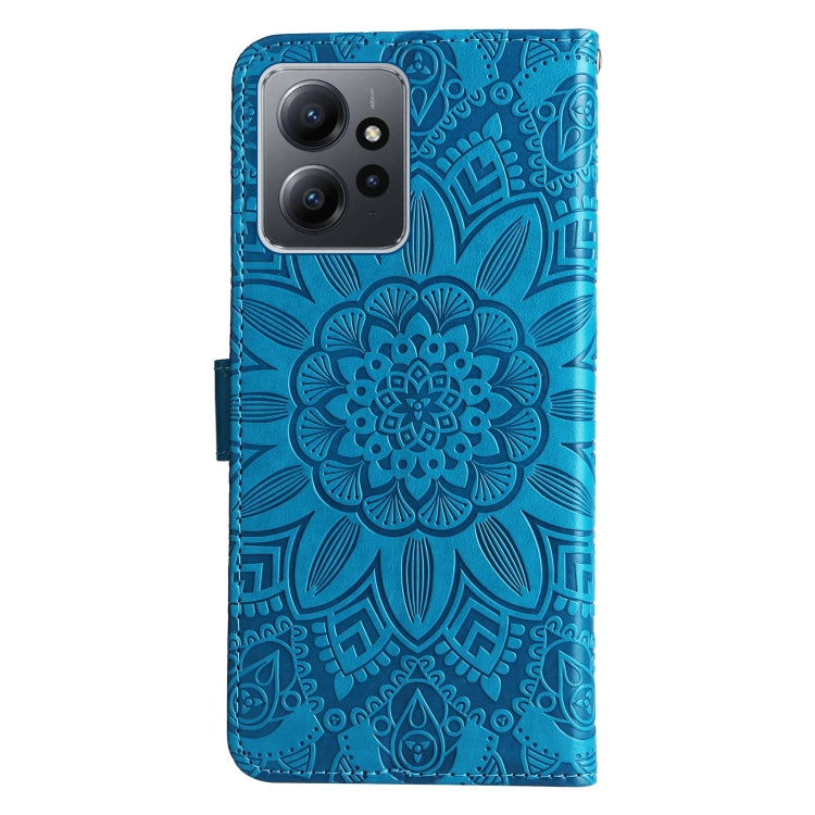 For Xiaomi Redmi Note 12 4G Global Embossed Sunflower Leather Phone Case