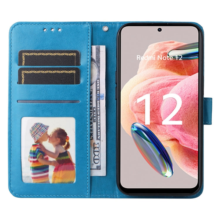 For Xiaomi Redmi Note 12 4G Global Embossed Sunflower Leather Phone Case