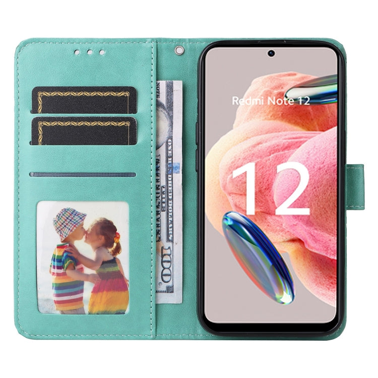 For Xiaomi Redmi Note 12 4G Global Embossed Sunflower Leather Phone Case