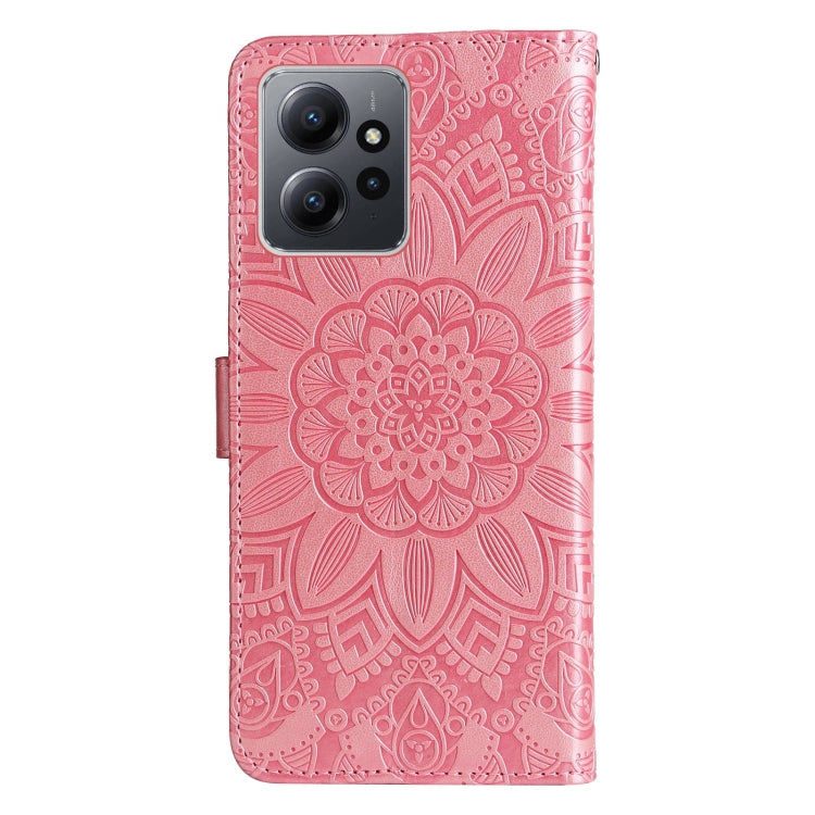 For Xiaomi Redmi Note 12 4G Global Embossed Sunflower Leather Phone Case