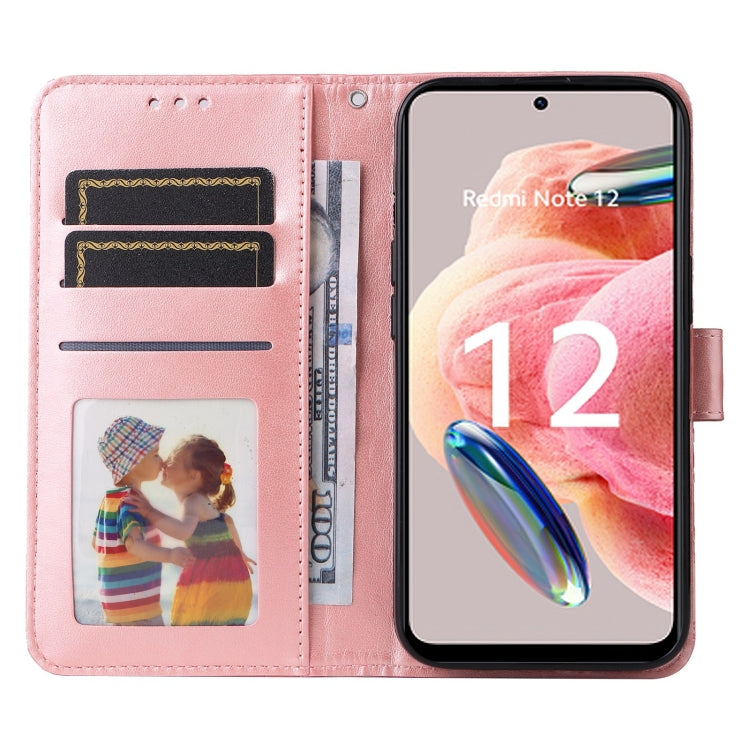 For Xiaomi Redmi Note 12 4G Global Embossed Sunflower Leather Phone Case