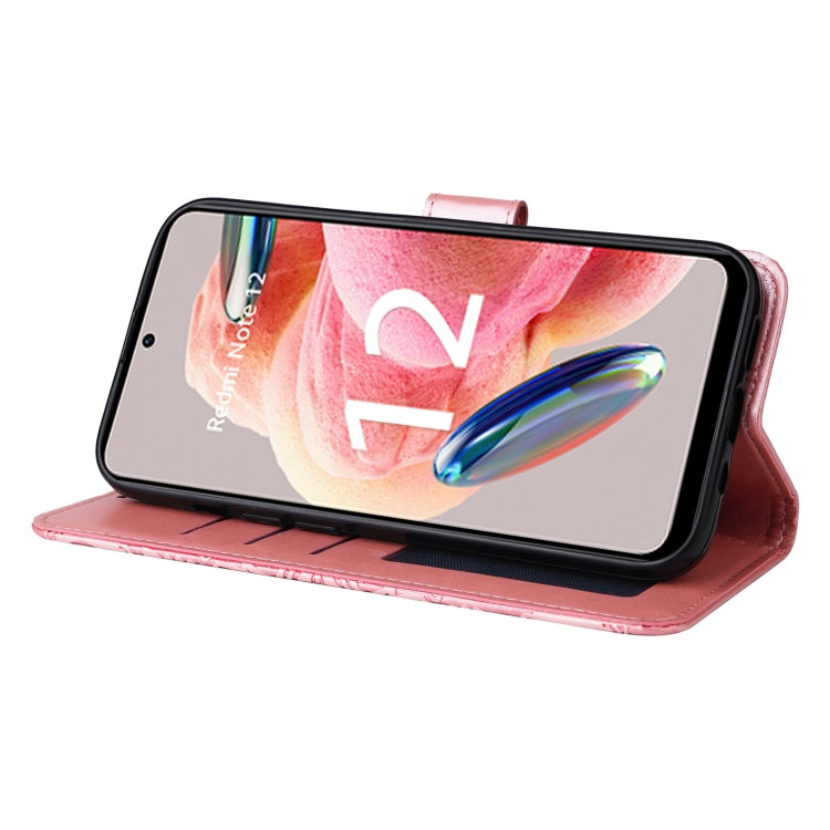 For Xiaomi Redmi Note 12 4G Global Embossed Sunflower Leather Phone Case