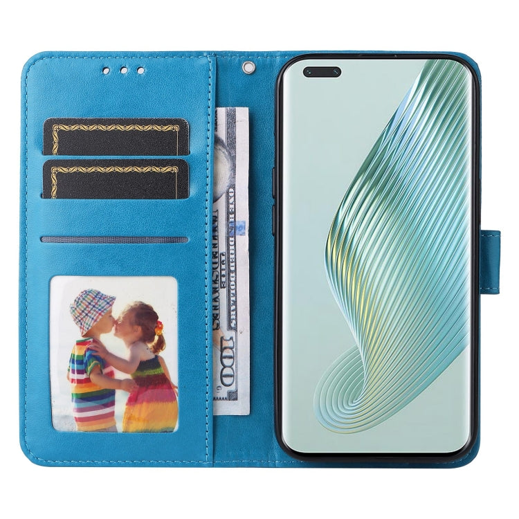 For Honor Magic5 Pro Embossed Sunflower Leather Phone Case