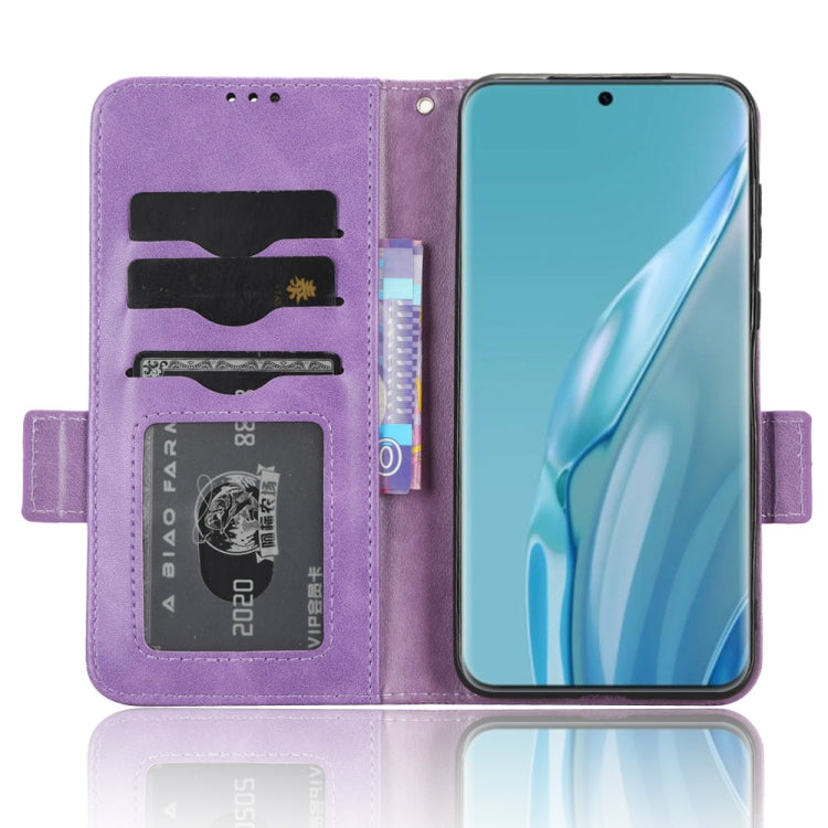 For Huawei P60 Art Symmetrical Triangle Leather Phone Case