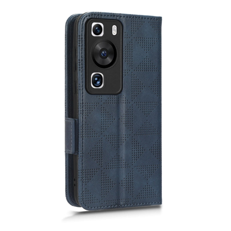 For Huawei P60 / P60 Pro Symmetrical Triangle Leather Phone Case