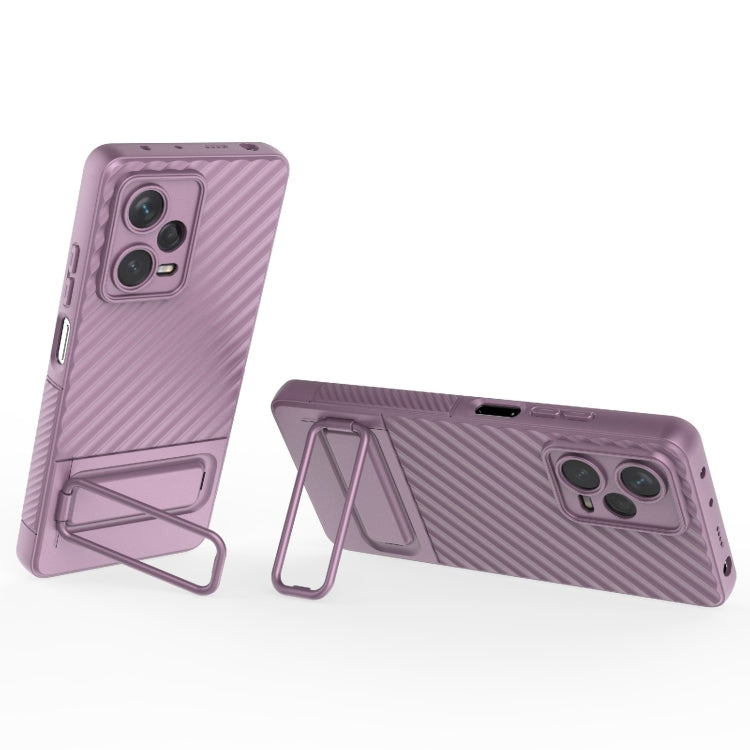 For Xiaomi Redmi Note 12 Pro+ Global Wavy Texture TPU Phone Case with Lens Film