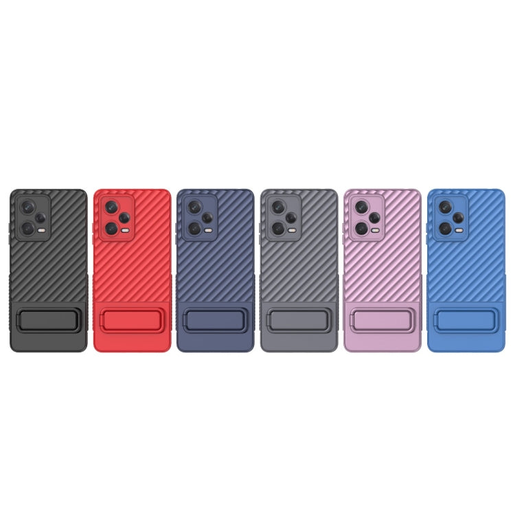 For Xiaomi Redmi Note 12 Pro 5G Global Wavy Texture TPU Phone Case with Lens Film