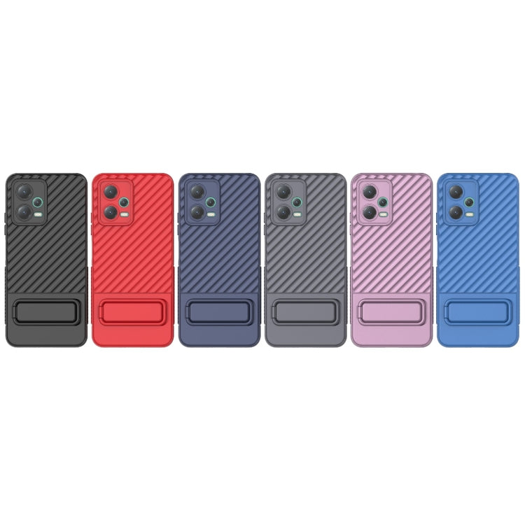 For Xiaomi Redmi Note 12 5G Global Wavy Texture TPU Phone Case with Lens Film