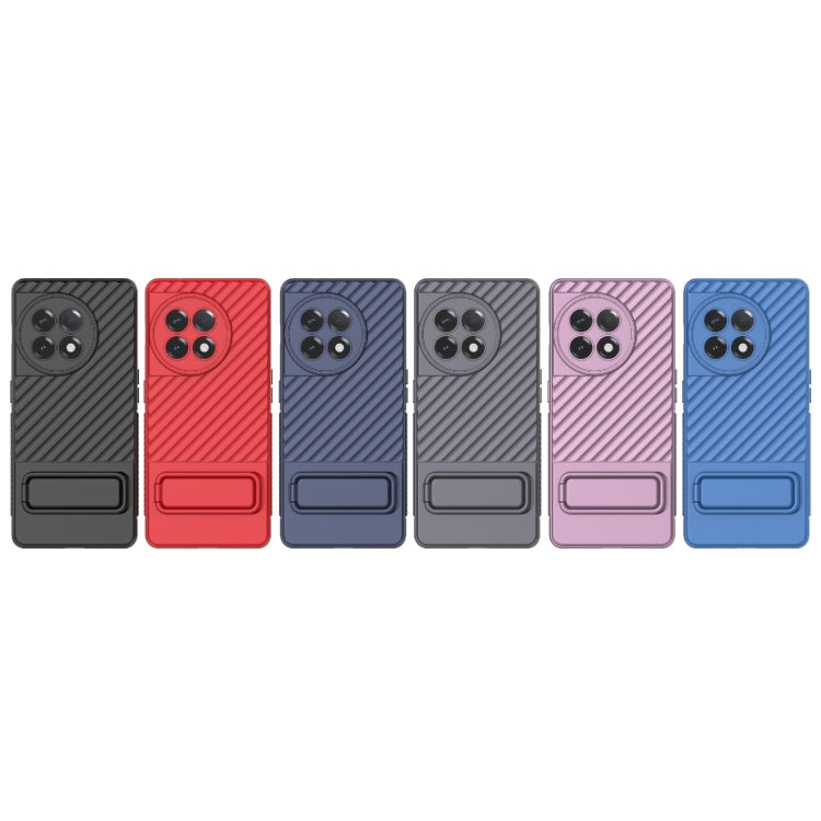 For OnePlus Ace 2 5G Wavy Texture TPU Phone Case with Lens Film