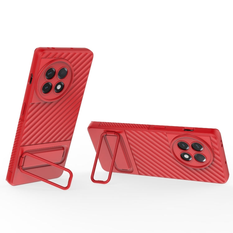 For OnePlus Ace 2 5G Wavy Texture TPU Phone Case with Lens Film