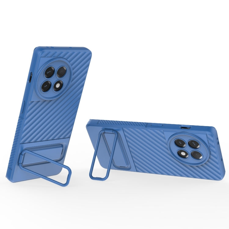 For OnePlus Ace 2 5G Wavy Texture TPU Phone Case with Lens Film