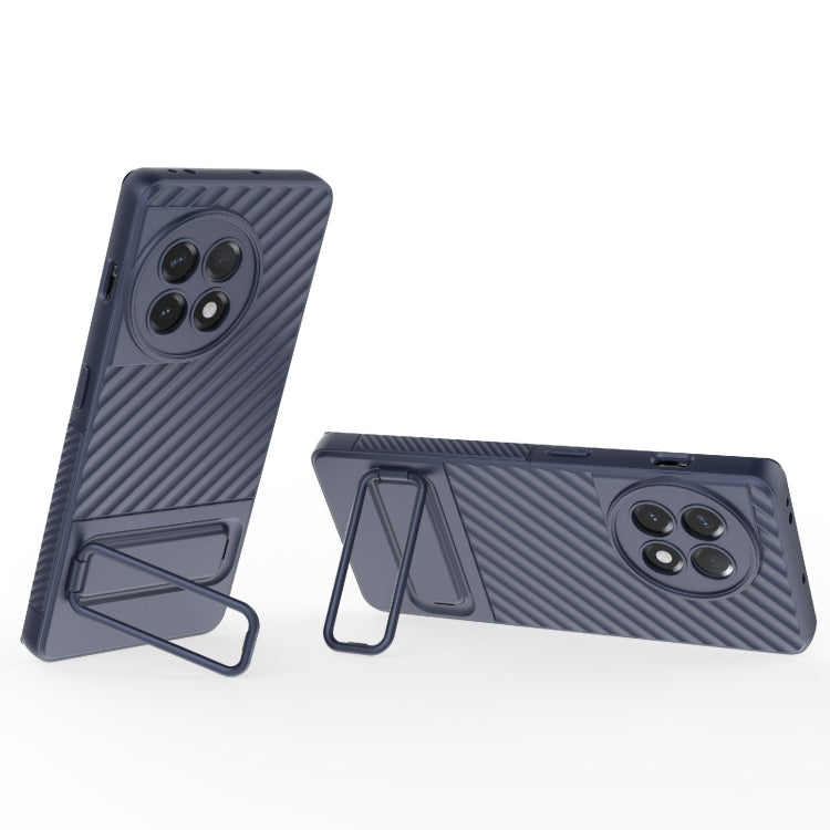 For OnePlus Ace 2 5G Wavy Texture TPU Phone Case with Lens Film