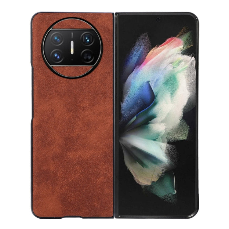 For Huawei Mate X3 Morocco Texture PU Phone Case