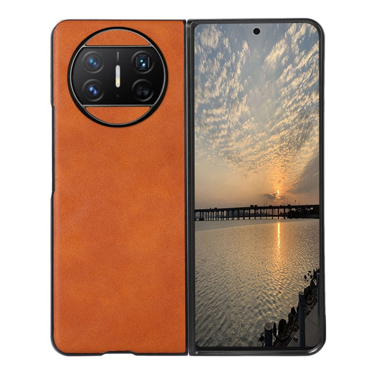 For Huawei Mate X3 Cowhide Texture PU Phone Case