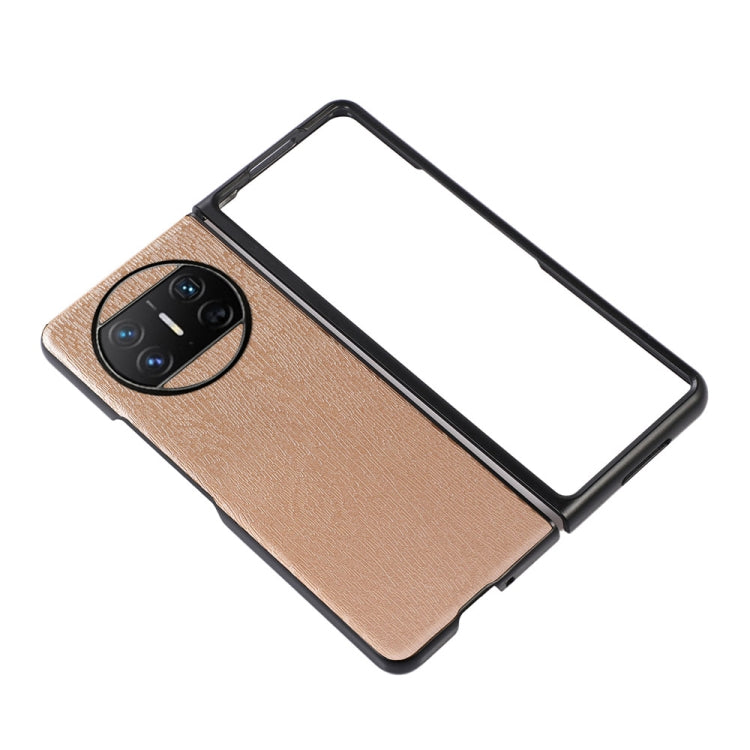 For Huawei Mate X3 Wood Texture PU Phone Case