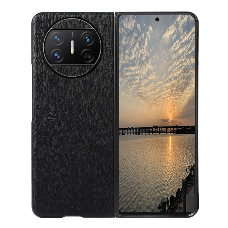 For Huawei Mate X3 Wood Texture PU Phone Case