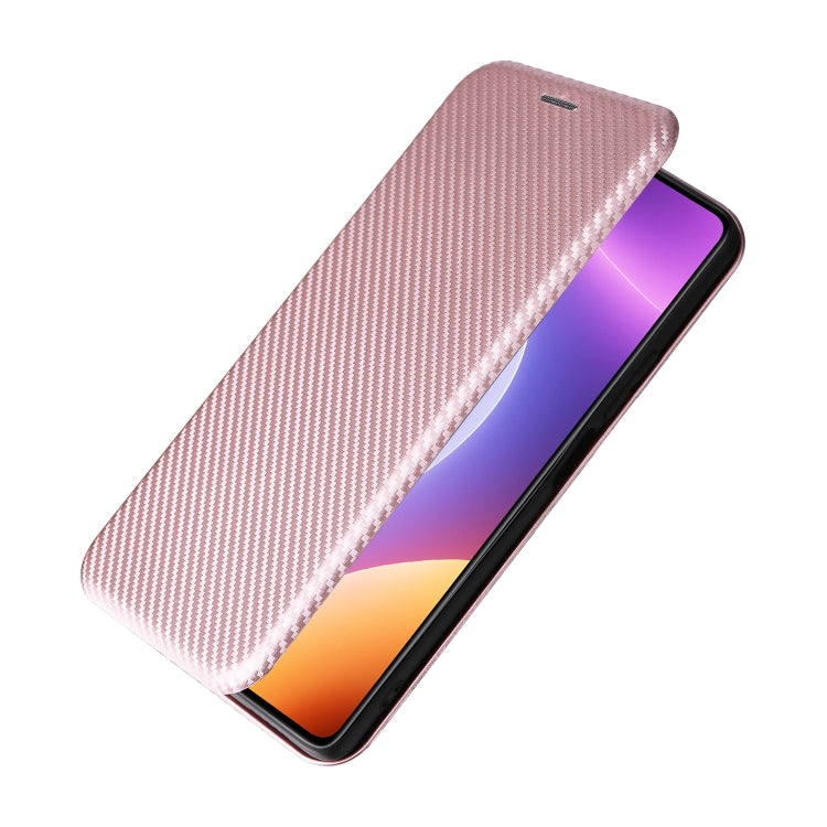 For Xiaomi Redmi Note 12 Turbo Carbon Fiber Texture Flip Leather Phone Case