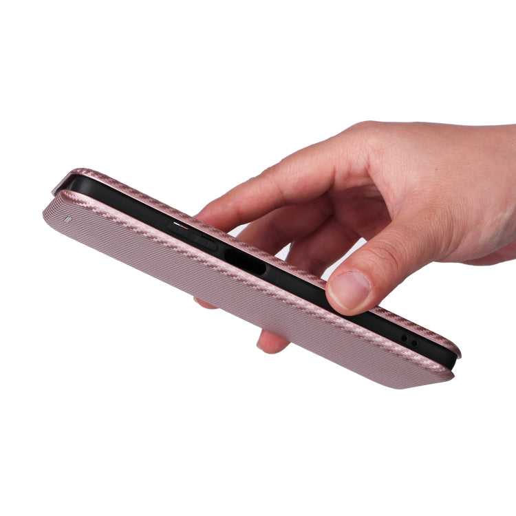 For Xiaomi Redmi Note 12 Turbo Carbon Fiber Texture Flip Leather Phone Case