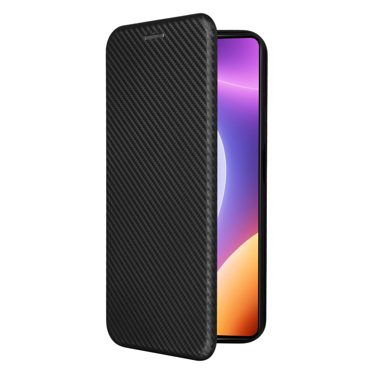 For Xiaomi Redmi Note 12 Turbo Carbon Fiber Texture Flip Leather Phone Case