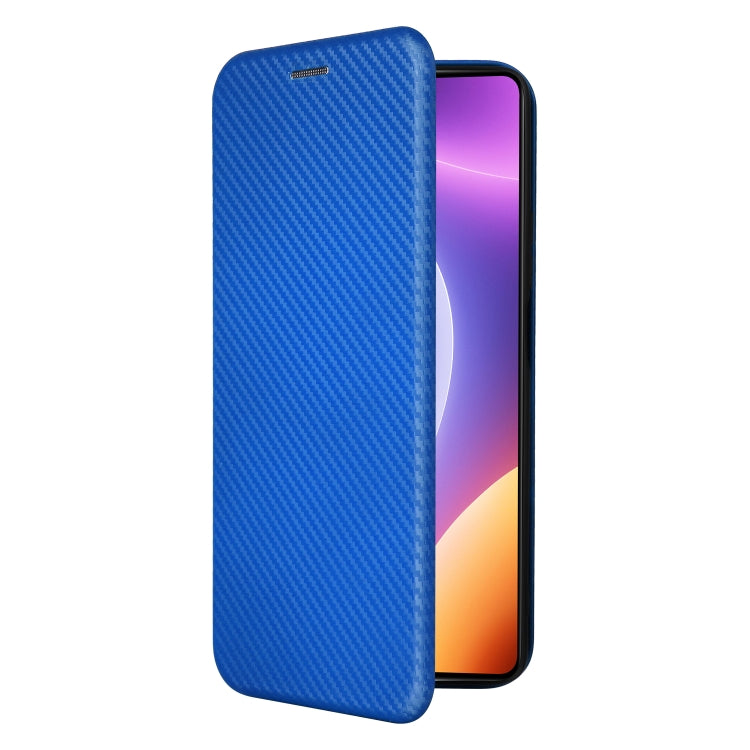 For Xiaomi Redmi Note 12 Turbo Carbon Fiber Texture Flip Leather Phone Case