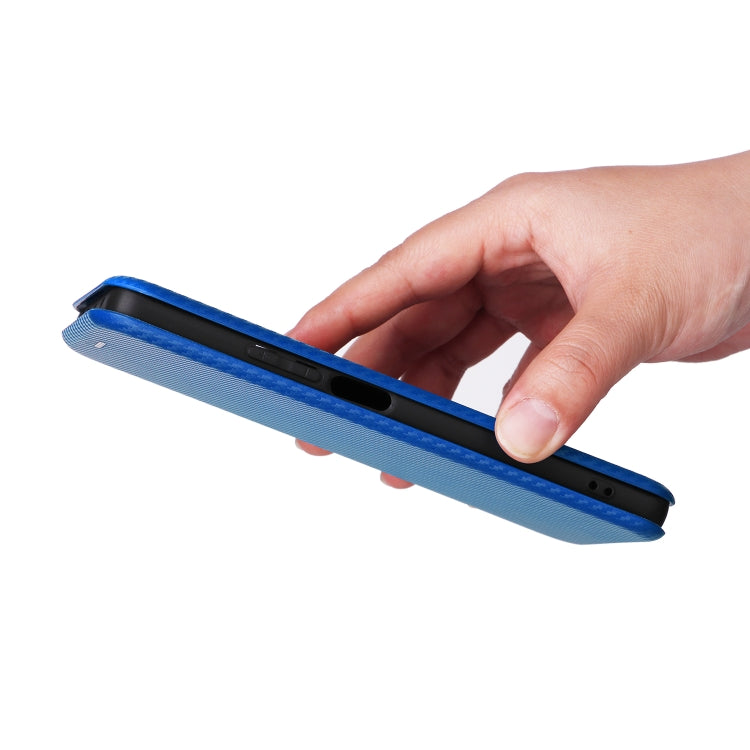 For Xiaomi Redmi Note 12 Turbo Carbon Fiber Texture Flip Leather Phone Case