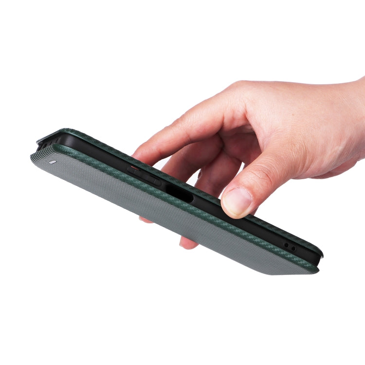 For Xiaomi Redmi Note 12 Turbo Carbon Fiber Texture Flip Leather Phone Case