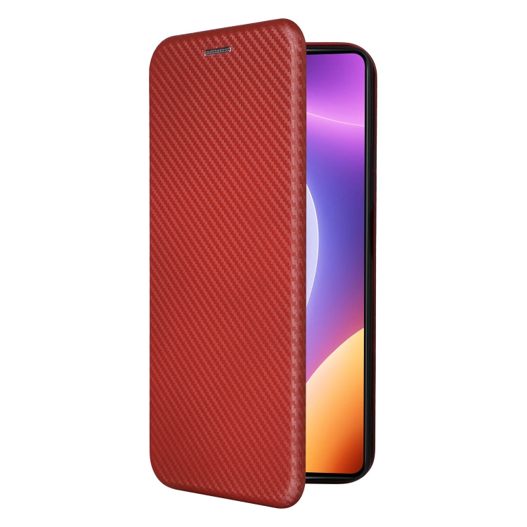 For Xiaomi Redmi Note 12 Turbo Carbon Fiber Texture Flip Leather Phone Case