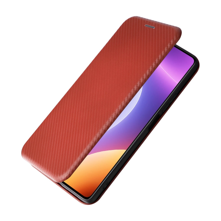 For Xiaomi Redmi Note 12 Turbo Carbon Fiber Texture Flip Leather Phone Case