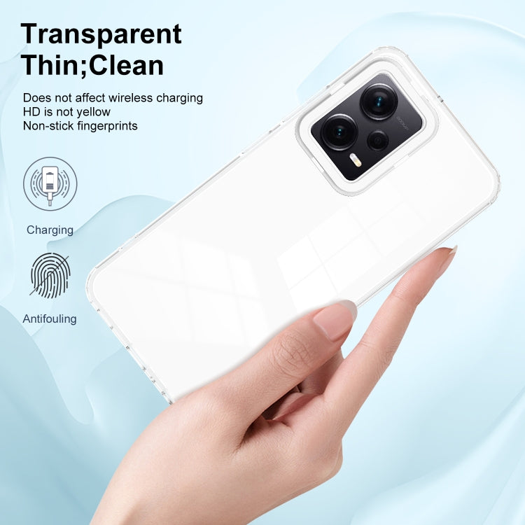 For Xiaomi Redmi Note 12 Pro+ Global 3 in 1 Clear TPU Color PC Frame Phone Case