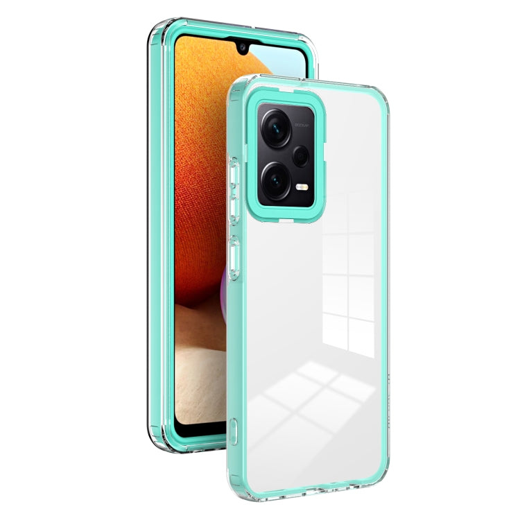 For Xiaomi Redmi Note 12 Pro+ Global 3 in 1 Clear TPU Color PC Frame Phone Case