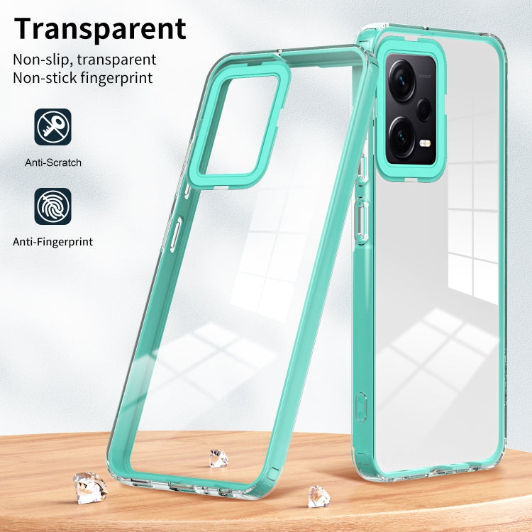For Xiaomi Redmi Note 12 Pro+ Global 3 in 1 Clear TPU Color PC Frame Phone Case