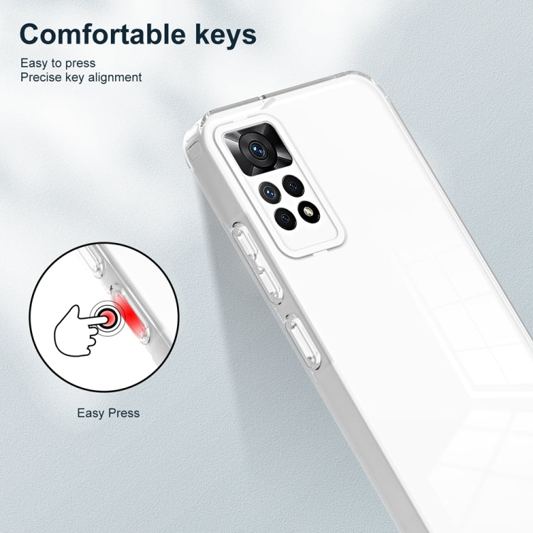 For Xiaomi Redmi Note 12 Pro 4G 3 in 1 Clear TPU Color PC Frame Phone Case