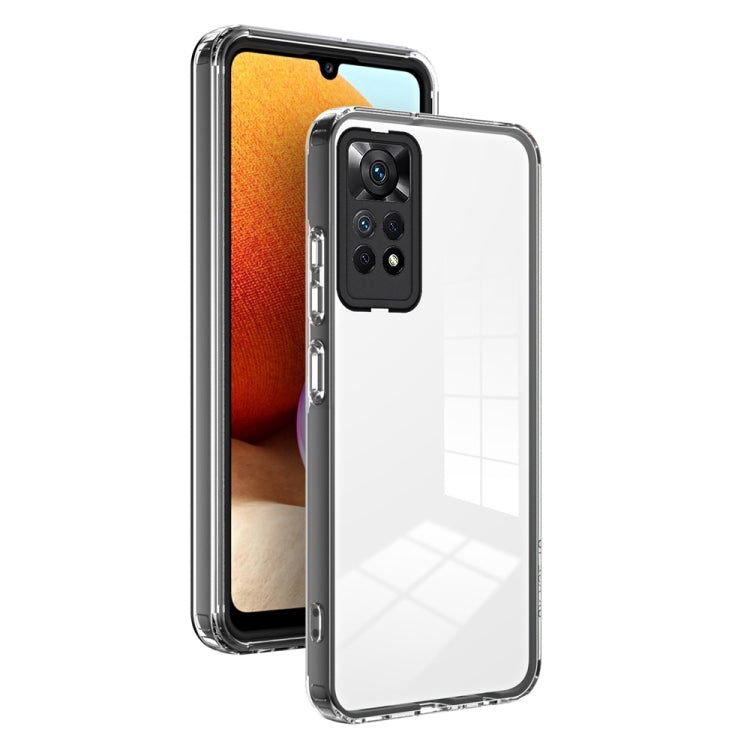 For Xiaomi Redmi Note 12 Pro 4G 3 in 1 Clear TPU Color PC Frame Phone Case